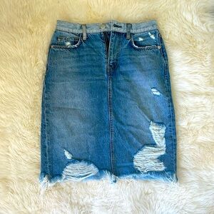 Current Elliot denim skirt
